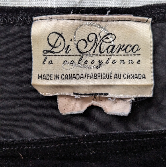 Vintage Di Marco Velvet Crop Top - Picture 3 of 3